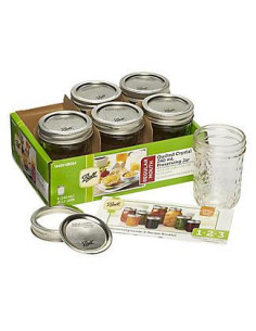 Ball | Mason Jar Regular Quilted Crystal 8 oz / 240 ml (6 stuks)