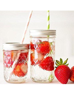 Ball | Mason Jar Regular Quilted Crystal 8 oz / 240 ml (6 stuks) 2