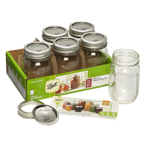 Ball | Mason Jar Regular Mouth 16 oz / 475 ml (6 pack)