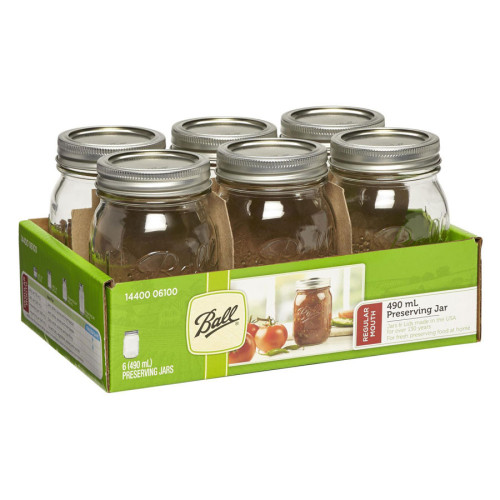 Ball | Mason Jar Regular Mouth 16 oz / 475 ml (6 stuks)