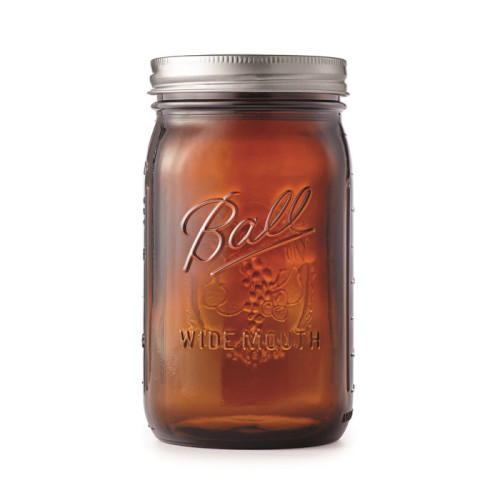 Ball | Mason Jar Elite AMBER 32 oz / 945 ml Wide Mouth (4 stuks)