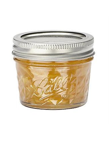 Ball | Mason Jar Regular Quilted Crystal 135 ml (4 stuks)
