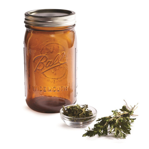 Ball | Mason Jar Elite AMBER 32 oz / 945 ml Wide Mouth (4 stuks)