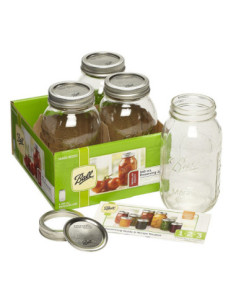 Ball | Mason Jar Regular Mouth 32 oz / 950 ml (4 pack)