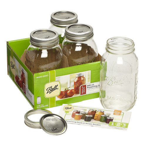 Ball | Mason Jar Regular Mouth 32 oz / 950 ml (4 pack)