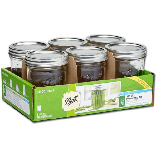 Ball | Mason Jar Wide Mouth 16 oz / 475 ml (6 pack)
