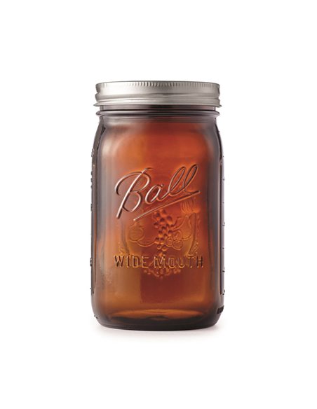 Ball | Mason Jar Elite AMBER 32 oz / 945 ml Wide Mouth (4 stuks)