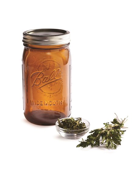 Ball | Mason Jar Elite AMBER 32 oz / 945 ml Wide Mouth (4 stuks)
