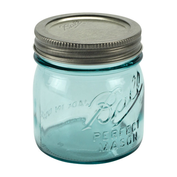 Ball | Mason Jar Collector's Edition Regular Mouth 8 oz Aqua Vintage (4 pack)