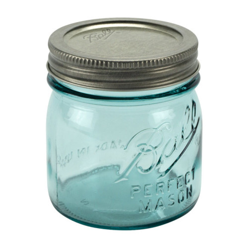 Ball | Mason Jar Collector's Edition Regular Mouth 8 oz Aqua Vintage (4 pack)