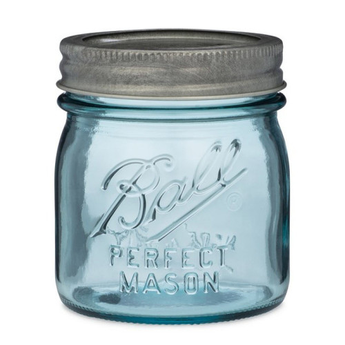 Ball | Mason Jar Collector's Edition Regular Mouth 8 oz Aqua Vintage (4 pack)