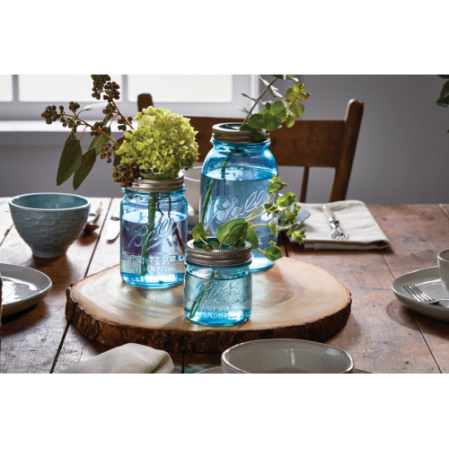 Ball | Mason Jar Collector's Edition Regular Mouth 8 oz Aqua Vintage (4 pack)