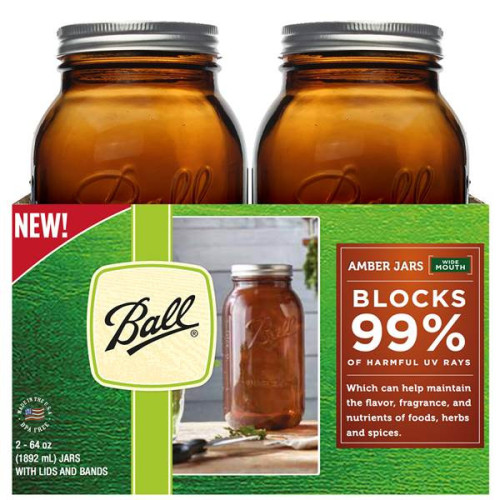 Ball | Mason Jar Elite AMBER 64 oz / 1