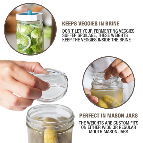 Masontops | Pickle Pebble Fermentation Weights (4 pack)