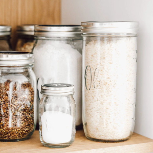 Oleni Mason Jar Wide 700 ml (4 stuks)