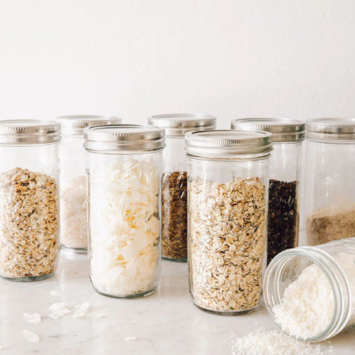 Oleni Mason Jar Wide 700 ml (4 stuks)