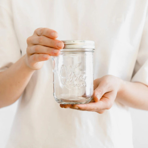 Oleni | Mason Jar Wide 500 ml (4 stuks)