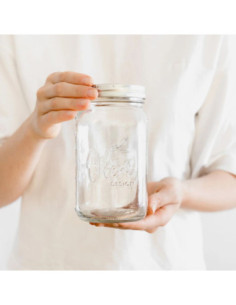 Oleni Mason Jar Wide 950 ml (4 stuks) 2