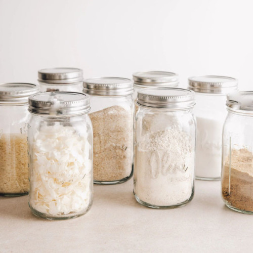 Oleni Mason Jar Wide 950 ml (4 stuks)