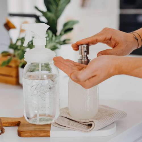 Mason Jar Zeeppomp deksel RVS