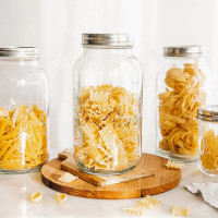 Oleni Mason Jar Wide 2000 ml (4 stuks)