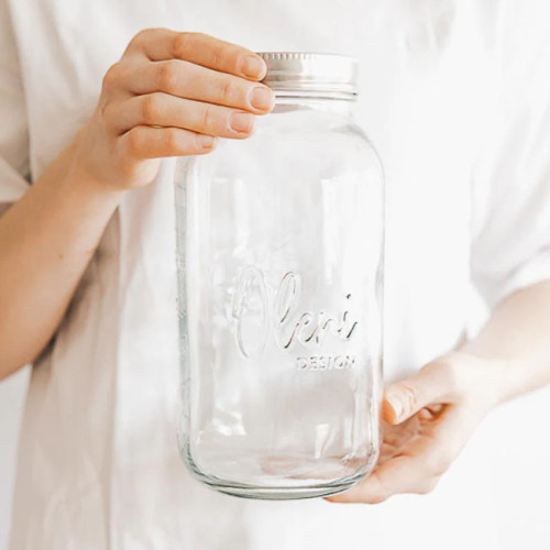 Oleni Mason Jar Wide 2000 ml (4 stuks)