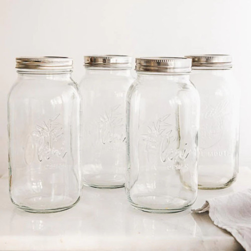 Oleni Mason Jar Wide 2000 ml (4 stuks)
