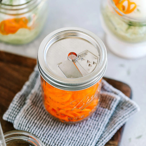 Mason Jar Spiraalsnijder RVS Wide