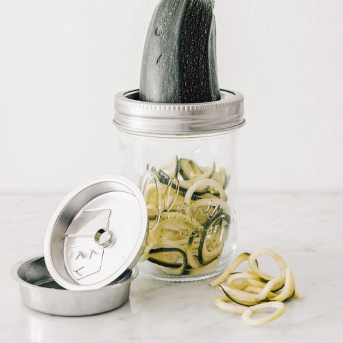 Mason Jar Spiraalsnijder RVS Wide