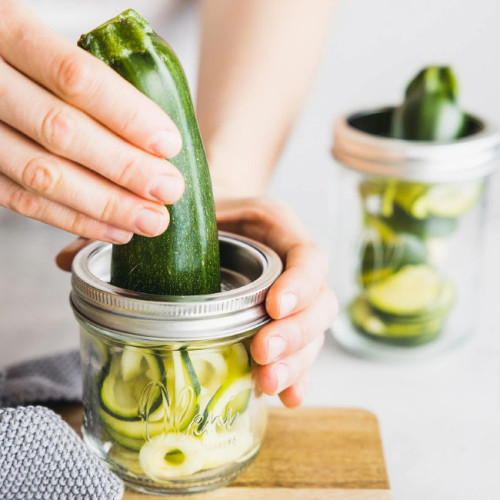 Mason Jar Spiraalsnijder RVS Wide