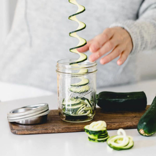 Mason Jar Spiraalsnijder RVS Wide