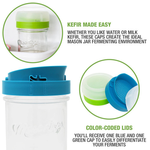 Masontops | Kefir Caps Wide mouth (2 pack)