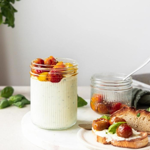 Ripple Mason Jar Wide 0.4 L - incl. RVS deksel (1 st.)