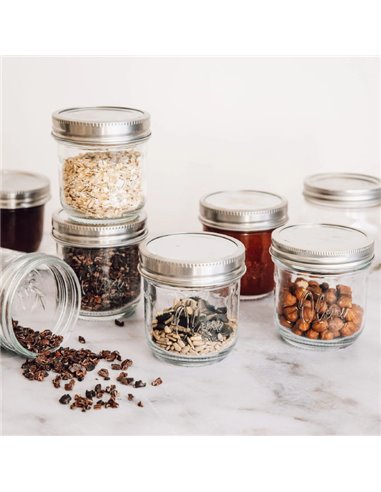 Oleni | Mason Jar Wide 300 ml (4 stuks)