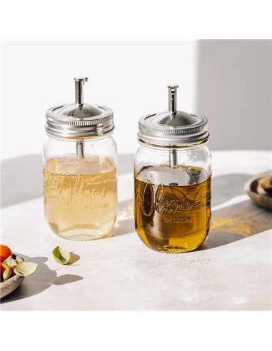 Mason Jar Tap RVS Regular