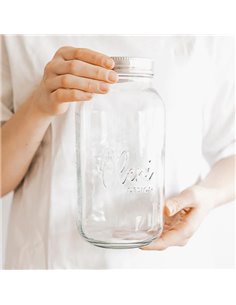 Oleni Mason Jar Wide 2000 ml (4 stuks) 2
