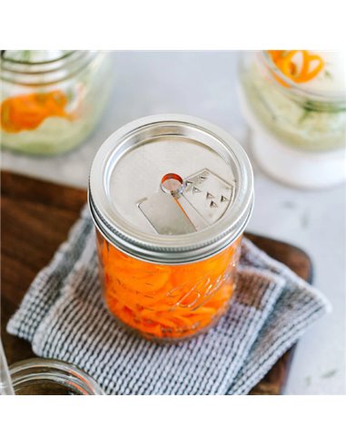 Mason Jar Spiraalsnijder RVS Wide