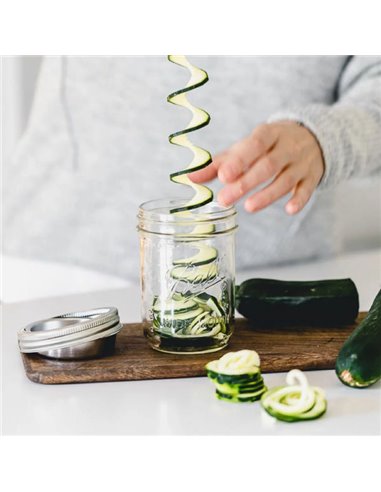 Mason Jar Spiraalsnijder RVS Wide