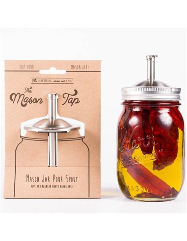 Mason Jar Tap RVS Regular