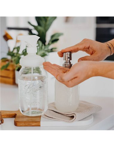 Mason Jar Zeeppomp deksel RVS