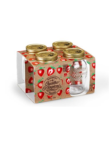 Bormioli Rocco | Quattro Stagioni Weckpot RM 500 ml Giftbox (4 stuks)
