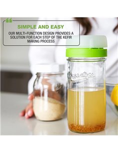 Masontops | Kefir Caps Wide mouth (2 pack) 2
