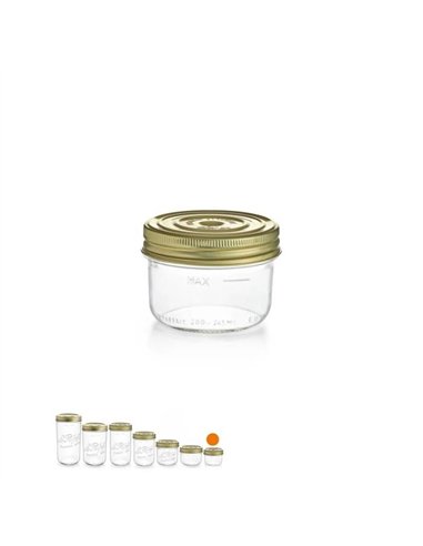 Le Parfait | Familia Wiss Terrines weckpot 200 ml Ø&nbsp;82&nbsp;mm (6 stuks)