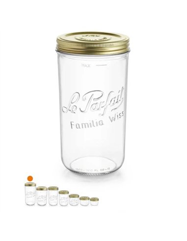 Le Parfait | Familia Wiss Terrines weckpot 1,5 L Ø&nbsp;110&nbsp;mm (6 stuks)