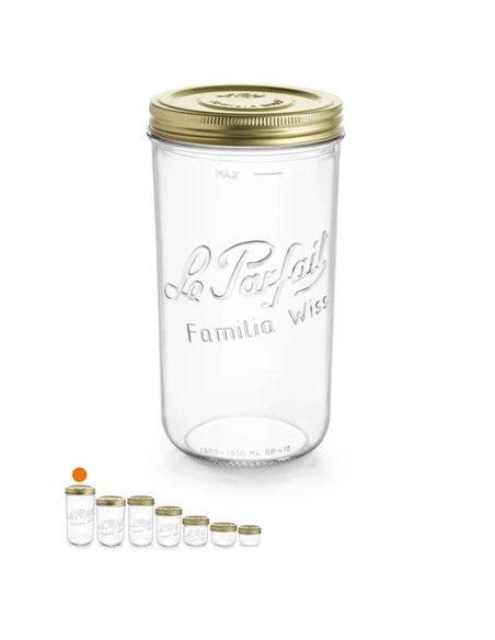 Le Parfait | Familia Wiss Terrines weckpot 1,5 L Ø&nbsp;110&nbsp;mm (6 stuks)