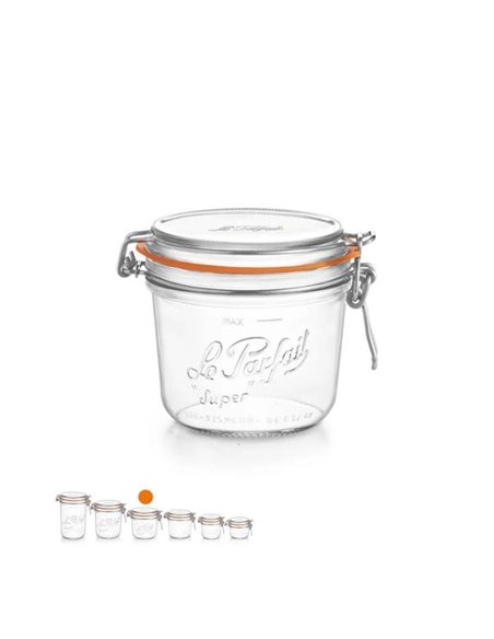 Le Parfait | Super Terrine weckpot 500 ml Ø&nbsp;100&nbsp;mm (6 stuks)