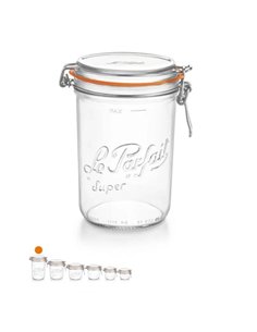 Le Parfait | Super Terrine weckpot 1 L Ø&nbsp;100&nbsp;mm (6 stuks)