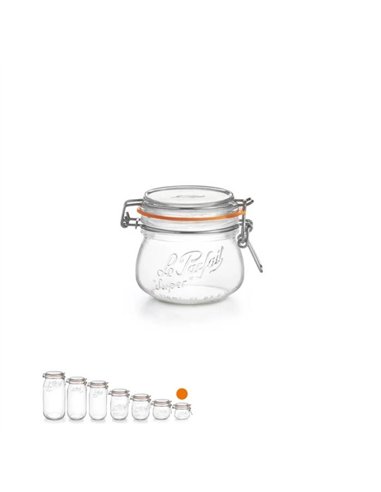 Le Parfait | Super weckpot 250 ml Ø&nbsp;70&nbsp;mm (6 stuks)