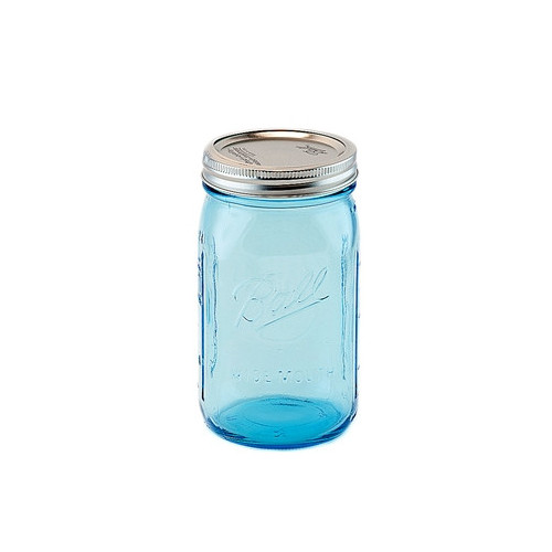 Ball | Mason Jar Elite BLUE 32 oz / 940 ml Wide Mouth (4 stuks)