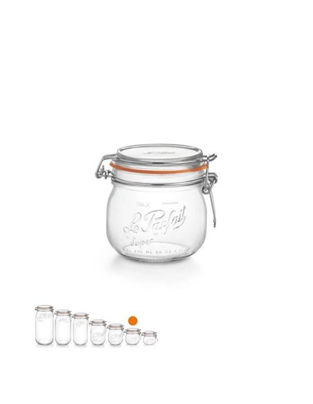Le Parfait | Super weckpot 500 ml Ø&nbsp;85&nbsp;mm (6 stuks)